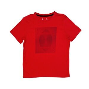 XERSION Boy's Red Graphic Short Sleeve Shirt Large 14/16 Husky